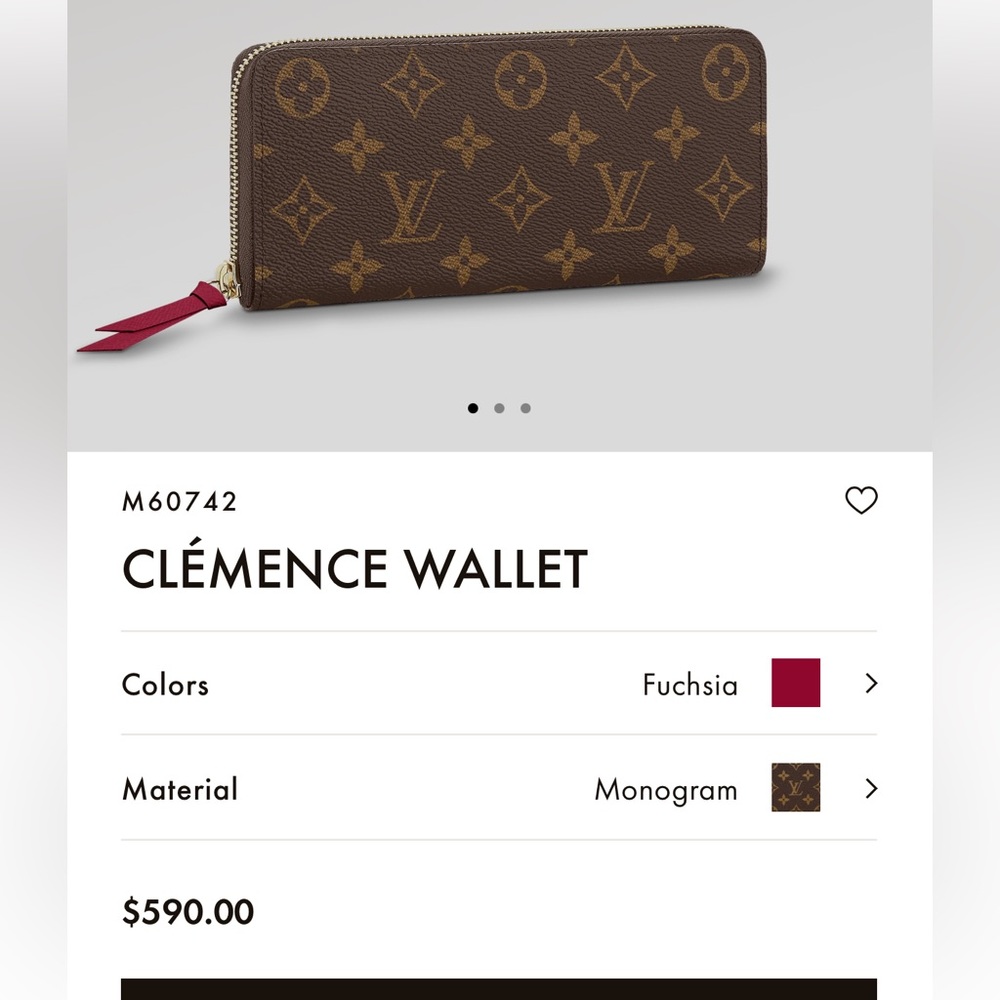 Louis Vuitton Clemence Wallet